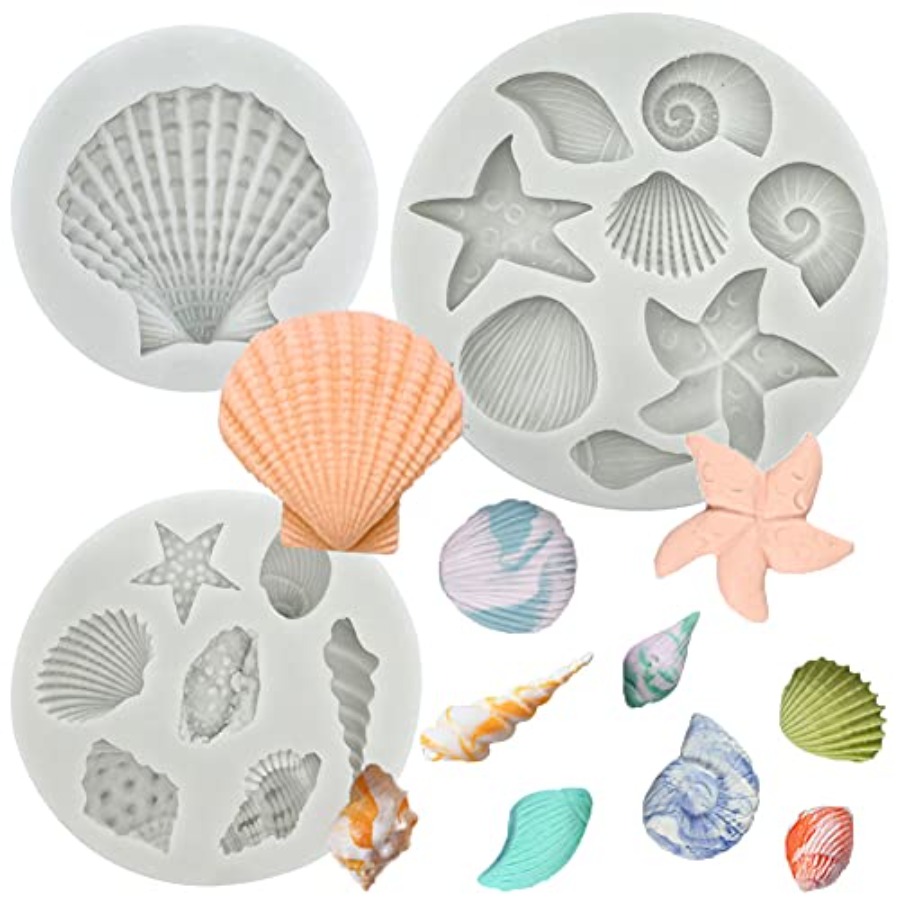 Marine Coral - Set di 3 Stampi in Silicone