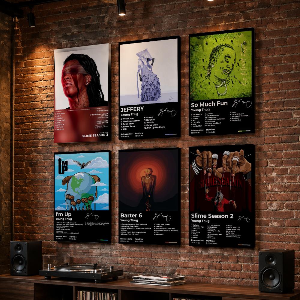 Live Rock - Quadro da Parete Incorniciato con Album