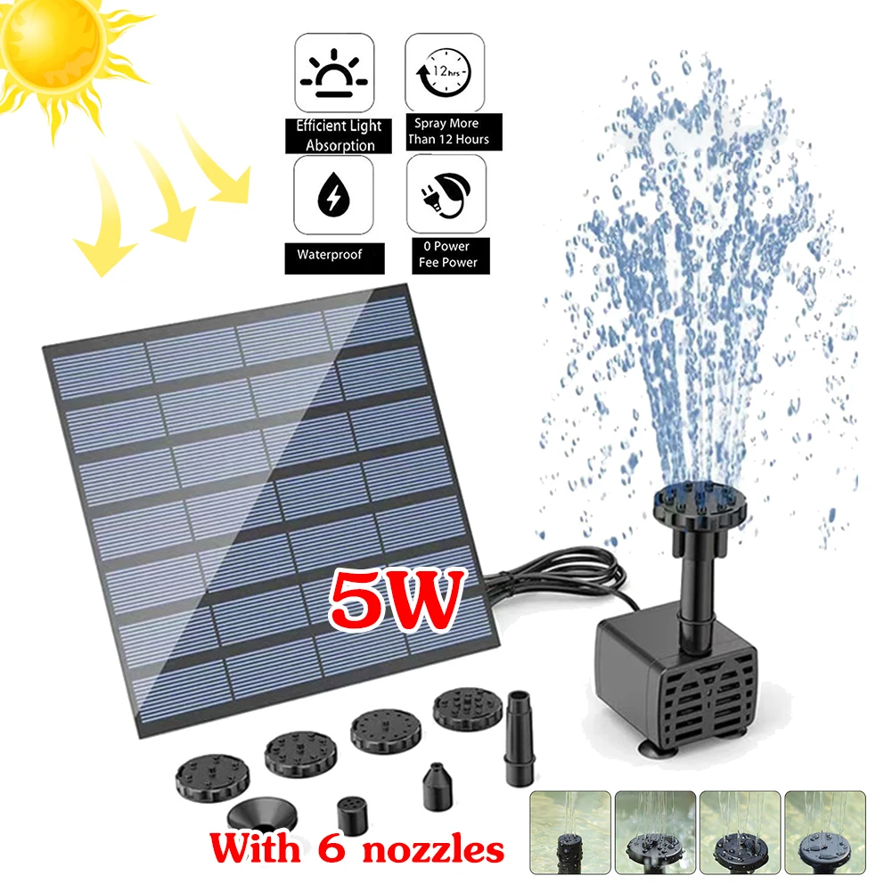Marine Aquarium - Pompa dell'acqua solare pompa per fontana