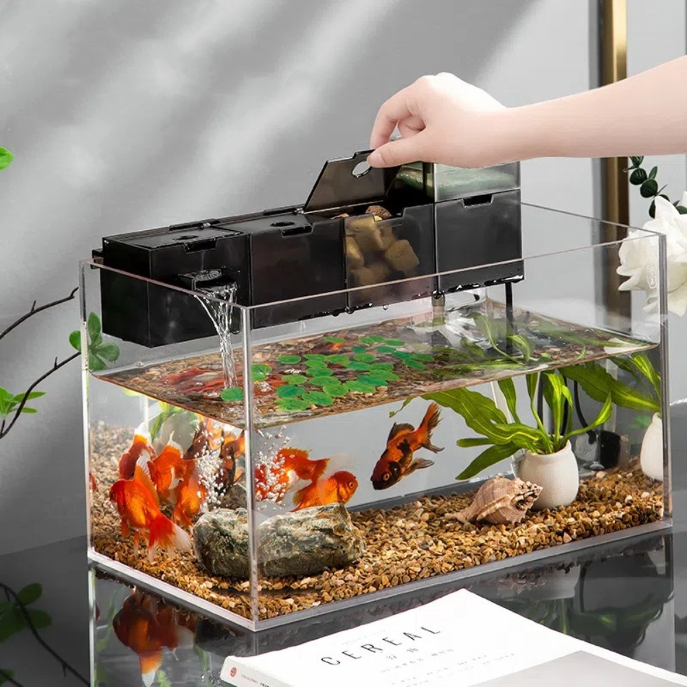 Reef Tank Filter - Filtro Esterno Tre-in-Uno per Acquario, Silenzioso,