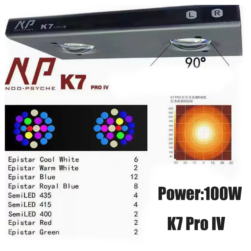 Reef Aquarium - Noopsyche NP K7Pro IV 100W App
