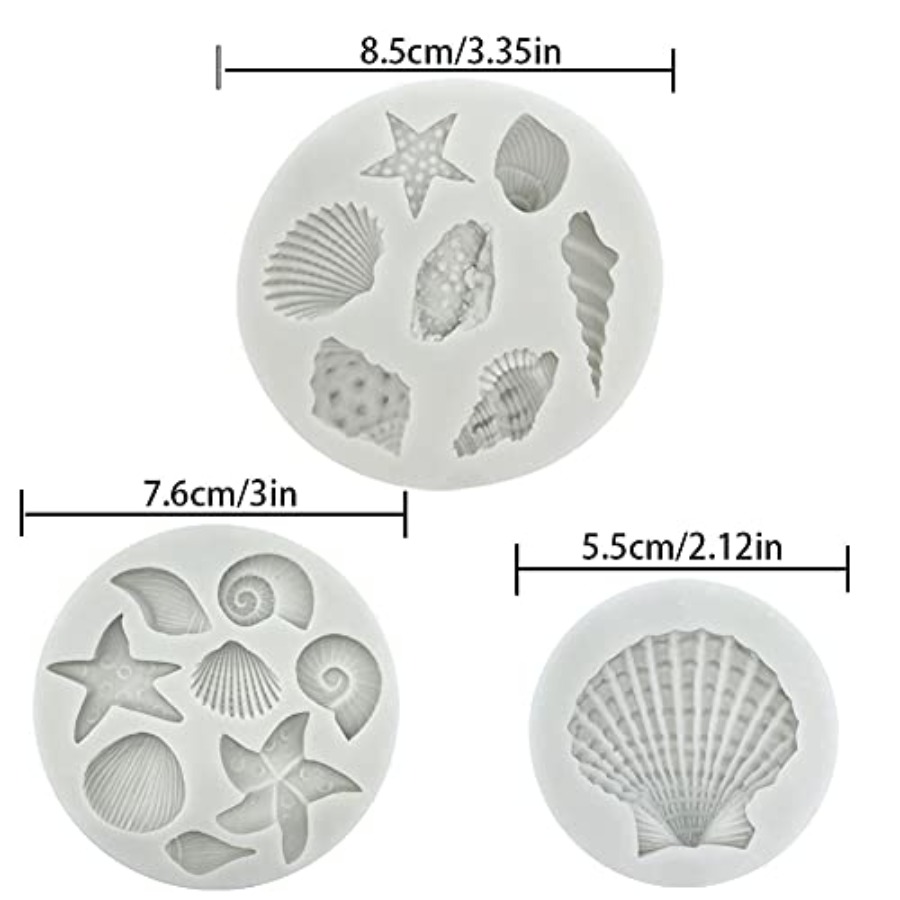 Set di 3 Stampi in Silicone a  - Marine Coral recensione e prezzo