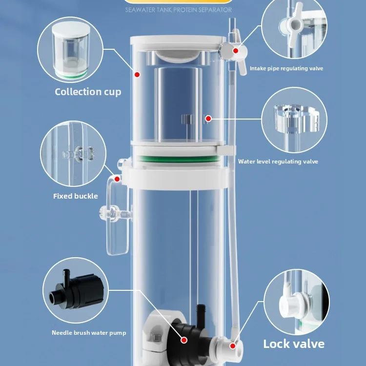 Nuovo Mini Separatore di Prote - Reef Tank Filter recensione e prezzo