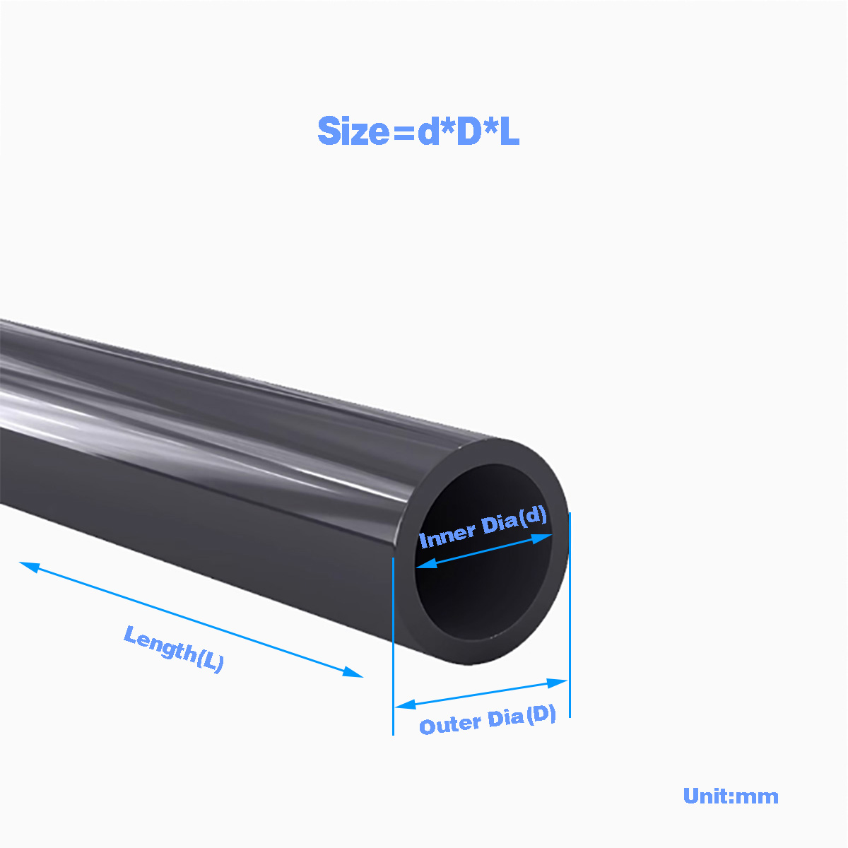 Tubo di plastica PVC nero Tubo - Ocean Aquarium recensione e prezzo
