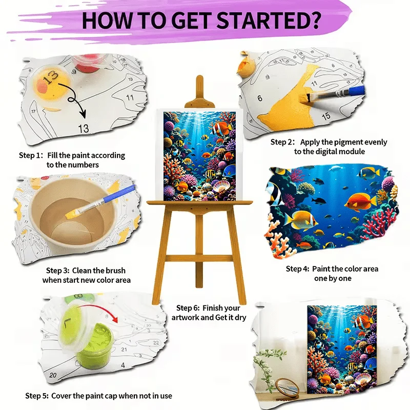 Kit per pittura a numeri, idea - Marine Coral recensione e prezzo